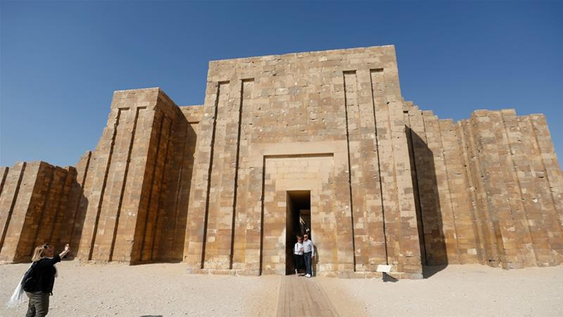 AURGradSchool's tweet photo. Egypt reopens its oldest pyramid after fourteen years of reconstruction. Read more here. 
https://t.co/iT2u5gnOk1
@AlJazeera #Conservation #Archaeology #Egypt https://t.co/PFd0ZHWpWX