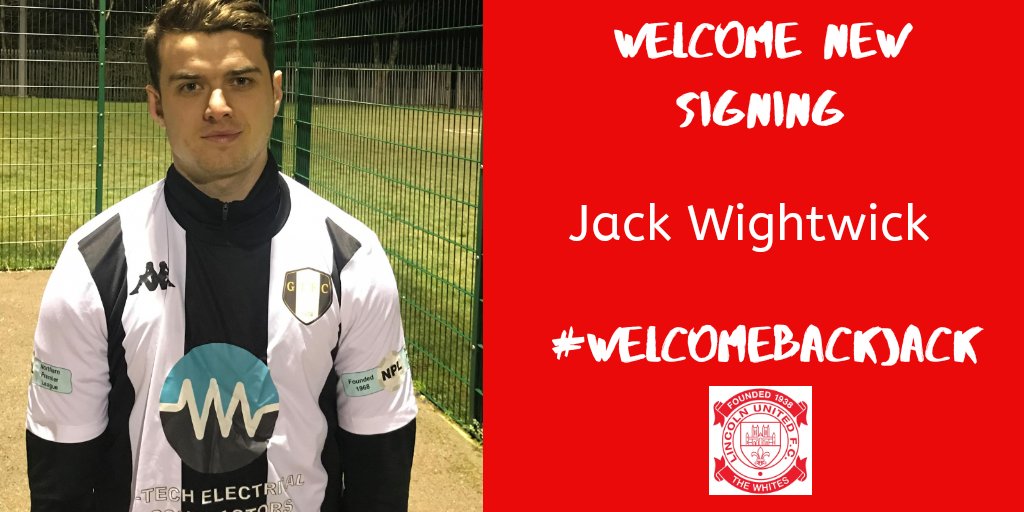 🖋 New Signing

Watch out ladies.. He's back too!!?

We would like to thank Grantham Town for waiving the 7 days to bring..

Jack Wightwick is home...

#TheWhites #NewEra #WelcomeBackJack