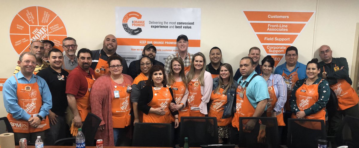 Thank you to our D220 leadership team for modeling excellent leadership behaviors. We are inspired to continue to Respect, Celebrate, Inspire &amp; Develop our team to be successful! Great job team #THD6550 during our 2020 Q1 DBW! 👏🏻🍎💸🧡#ValuesBasedBehaviors