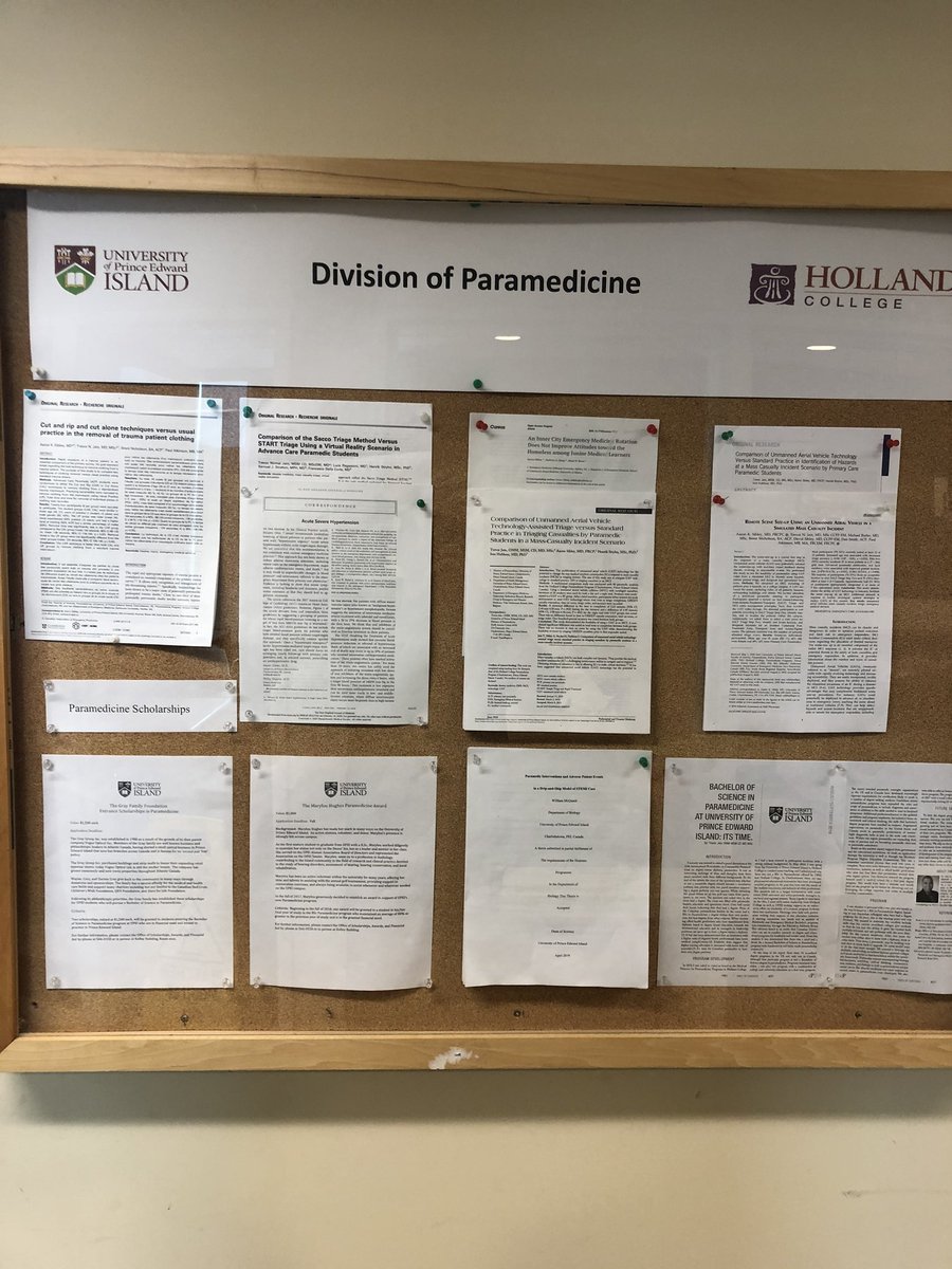 TrevorJain's tweet photo. 3 years ago we officially lanched the only BSc in Paramedicine in Canada.  This board was empty.  Now we have a research program and 24 students.  Team effort from Holland College, UPEI and Provincial Government and of course the students. #BScParamedicine https://t.co/07IkgwwPGl