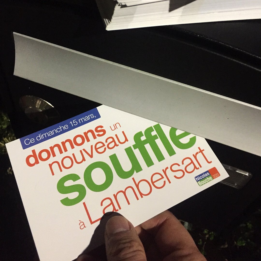 Un dernier court message dans votre boîte aux lettres 📭 : "Ce dimanche, respectons les consignes sanitaires et donnons un nouveau souffle à Lambersart !" 🗳 😀👍
#lambersart #municipales #municipales2020