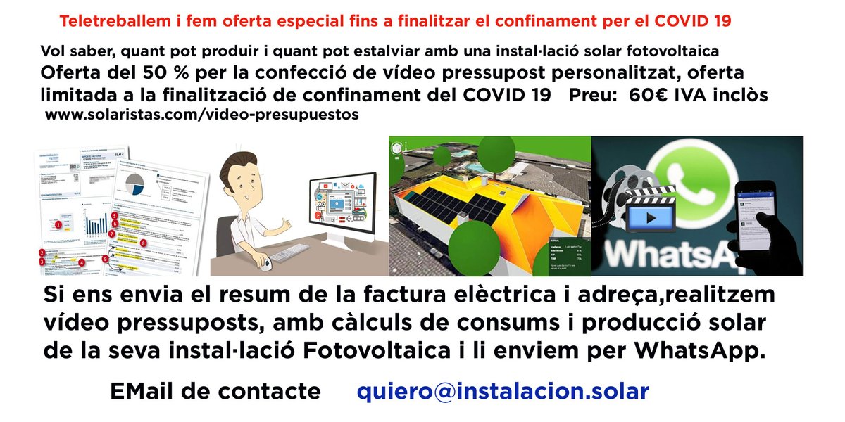 Solaristas's tweet photo. #Teletreball #videopressupost https://t.co/Y31g0UbXLF