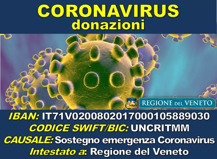 zaiapresidente's tweet photo. 🔴🔴🔴 Stanno affluendo, con la consueta generosità e solidarietà dei Veneti, offerte di sostegno al sistema sanitario impegnato a fronteggiare il #coronavirus. Questo è segnale di una comunità coesa: anche questa volta, quando il gioco si fa duro, tutti scendiamo in campo! https://t.co/SPPS3XKUbl