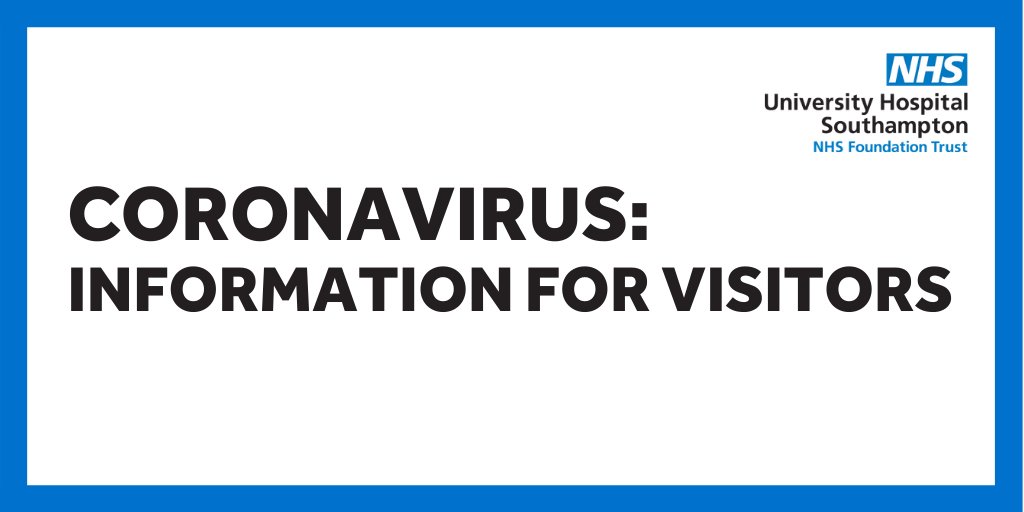 UHSFT's tweet photo. As the situation with coronavirus continues to develop rapidly, we are asking the public to limit visiting in our hospitals to essential visits only. 

More information: https://t.co/5CGEDzOKQ0 https://t.co/GcPXkntOUU