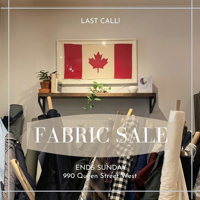 LAST CHANCE!

Hours:
Today until 8pm
Saturday 11-7
Sunday 12-5 ift.tt/3aU44e1