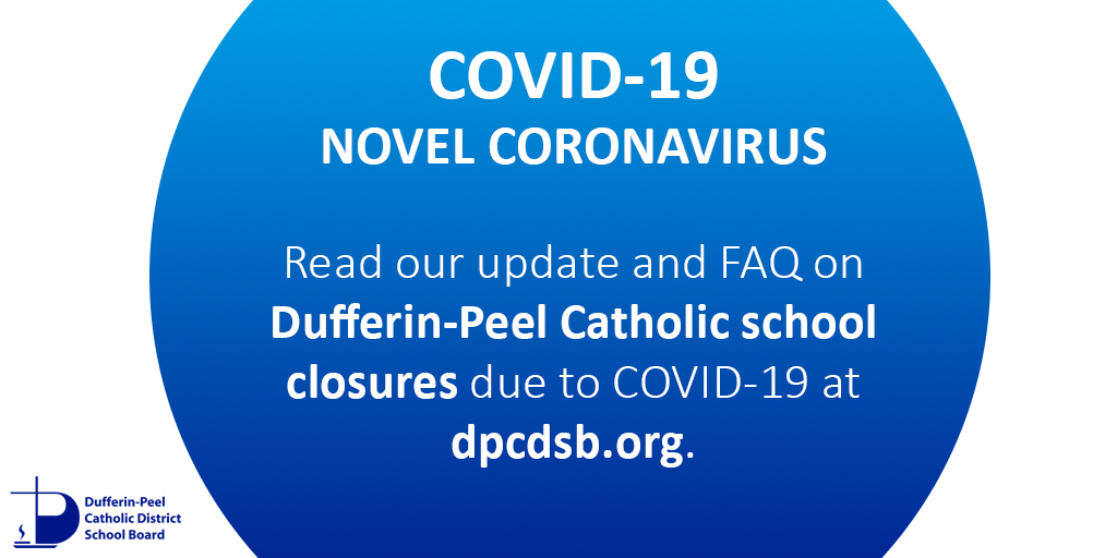 DPCDSBSchools's tweet photo. As we head into March Break, we know that students and parents/guardians have many questions about the #DPCDSB school closures in response to #COVID19.

Please read the following FAQ for the latest information: https://t.co/fRkwSbaG6V

Monitor our feed and website for updates. https://t.co/qyyZ4dGs8B