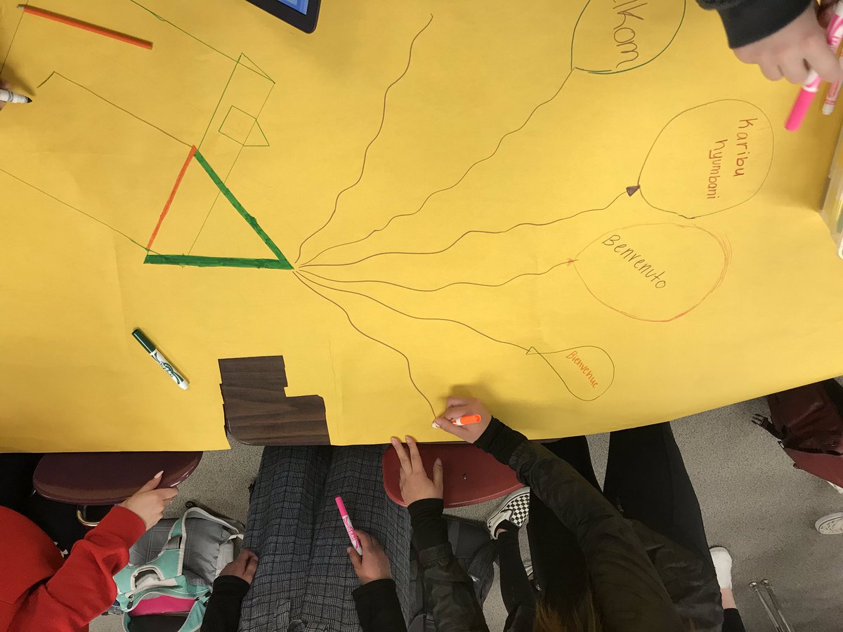 30 mins to accomplish 1 door dec is a challenge for my #french 3s #teamwork #collaboration #wlw20 #withlanguagesyouareathome #hdjl4l <a href="/HDJWorldLang/">HDJ World Language</a>