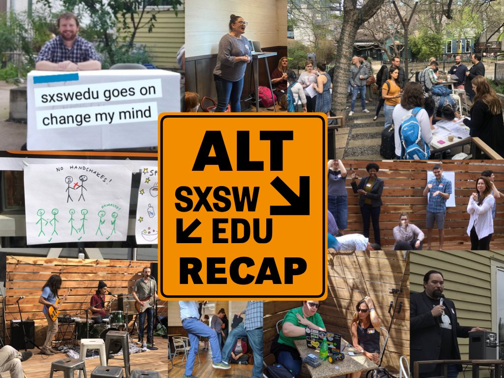 mrhooker's tweet photo. Here's my recap of this week's #AltSXSWedu event titled "Because Nothing Can Stop the Learning!" https://t.co/CGHLpUDOJB
So many people to thank for pulling this off! Great connections made that I hope continue to grow and flourish in the coming years! https://t.co/Rn4nMx9l5k