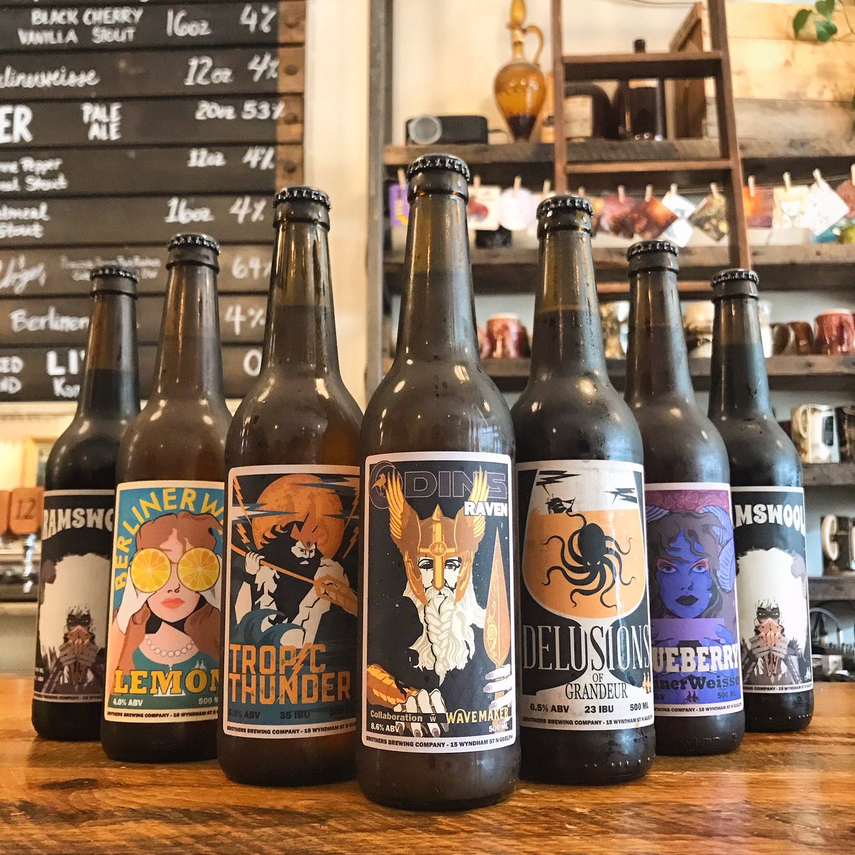 BrothersBrewery's tweet image. Don’t forget to stock up on beer! Six varieties in bottles and anything on tap available in crowlers. #LabelArt #BeerArt #BrothersBrewery #BrothersBrewingCompany #TastyBrews