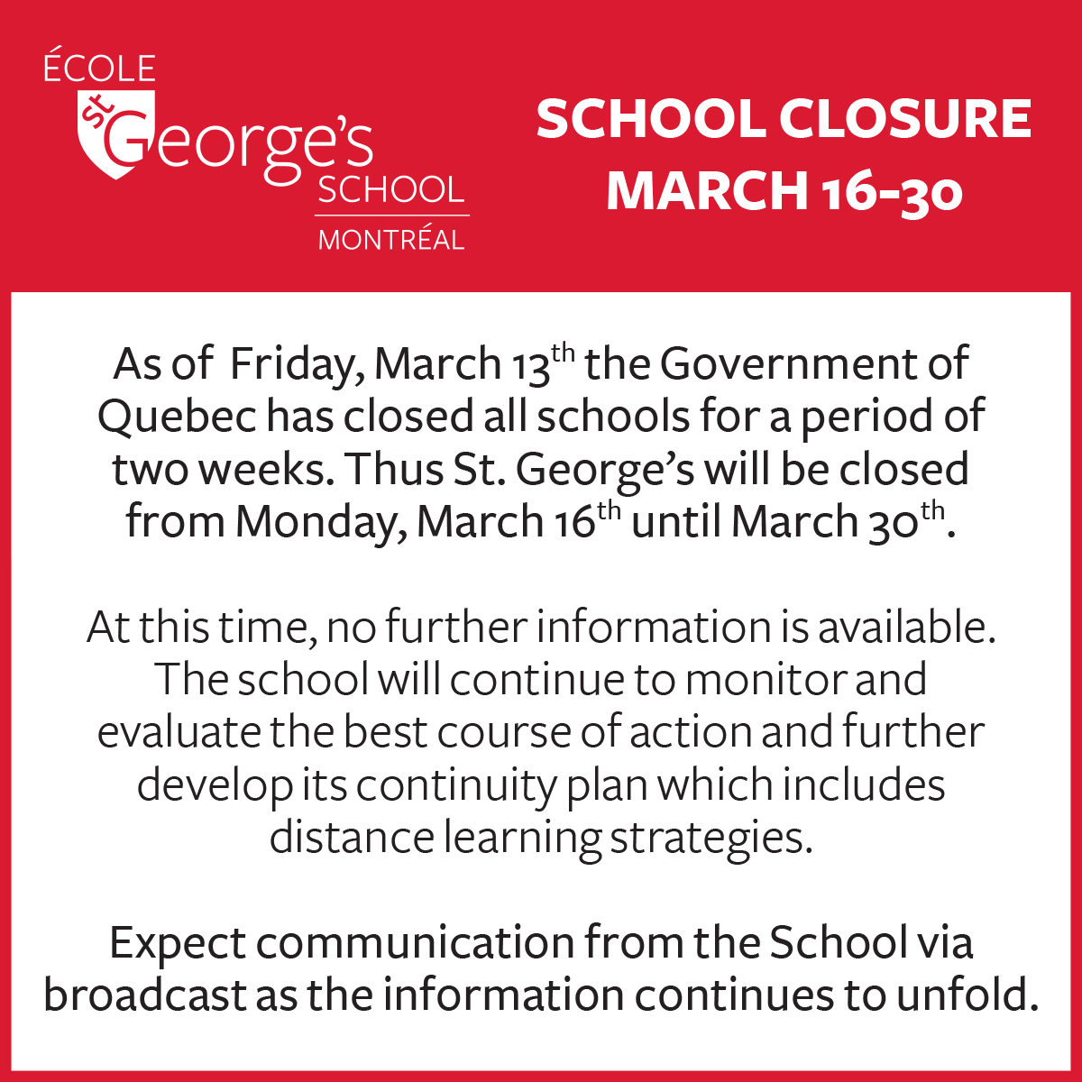 St. George's School of Montreal (@stgeorgesmtl) on Twitter photo 