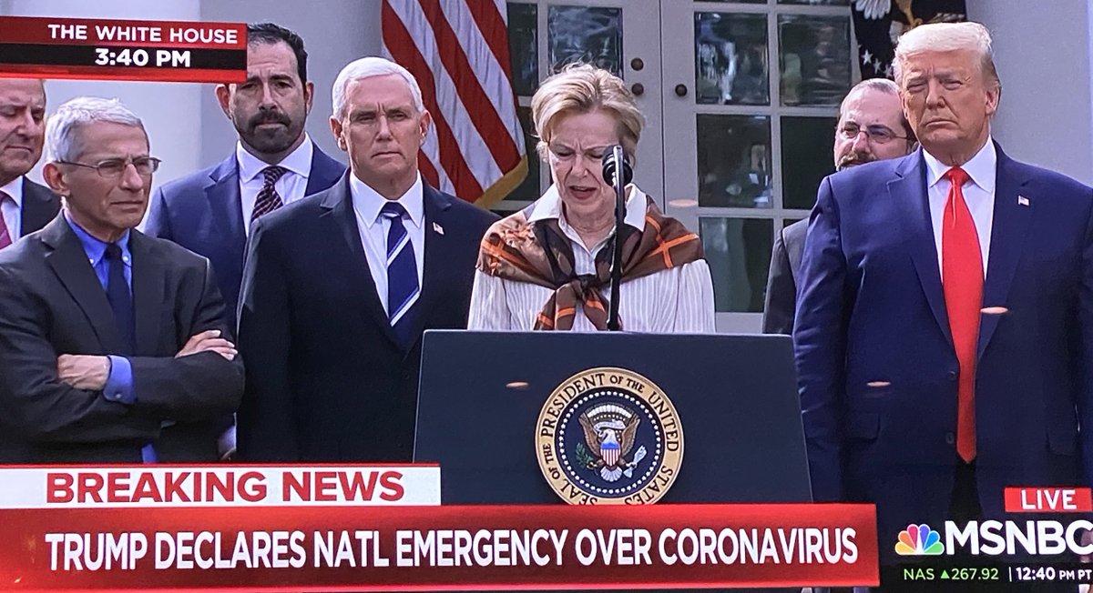 AmandiOnAir's tweet photo. While the corrupt, criminal Trump regime lamely tries to rewrite history and whitewash the facts with new lies, we will NEVER FORGET that they called the #coronavirus a hoax and stymied preventative efforts and preparations that would have allowed for massive testing weeks ago. https://t.co/QiU3DjE0A2