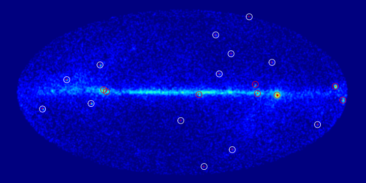 Automated software searches for bright sources. Credit: Fermi LAT Collaboration