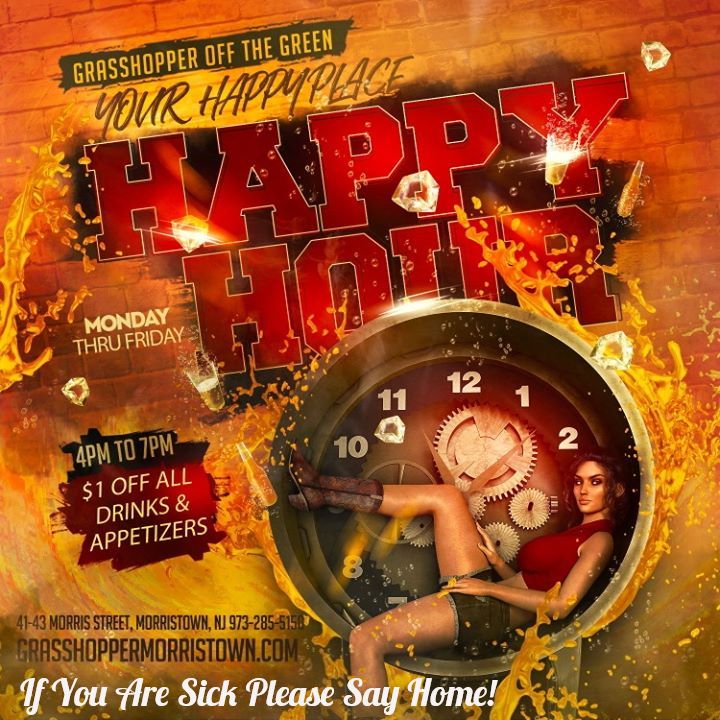 Happy Hours start NOW!
Get down here now and start your weekend!
$1 off all Appetizers and Drinks!