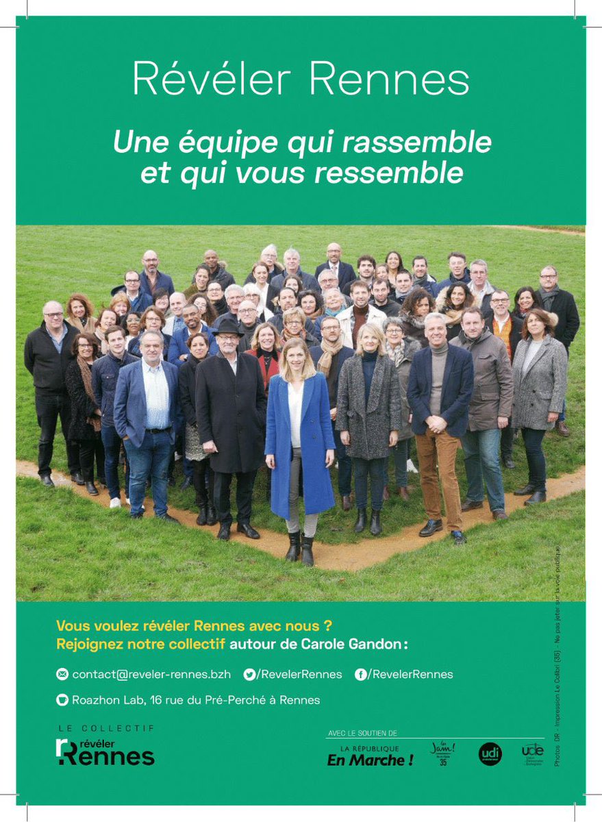 CyrilleRame's tweet photo. Pour une tolérance 0 sur les incivilités, pour 400 places en crèches supplémentaires, pour faire sortir le métro de la rocade, pour conserver le parking Vilaine et l'embellir… Pour enfin révéler #Rennes !
VOTEZ @GandonCarole VOTEZ @RevelerRennes #JevoteGandon🗳️ https://t.co/SjnU6LIp0x