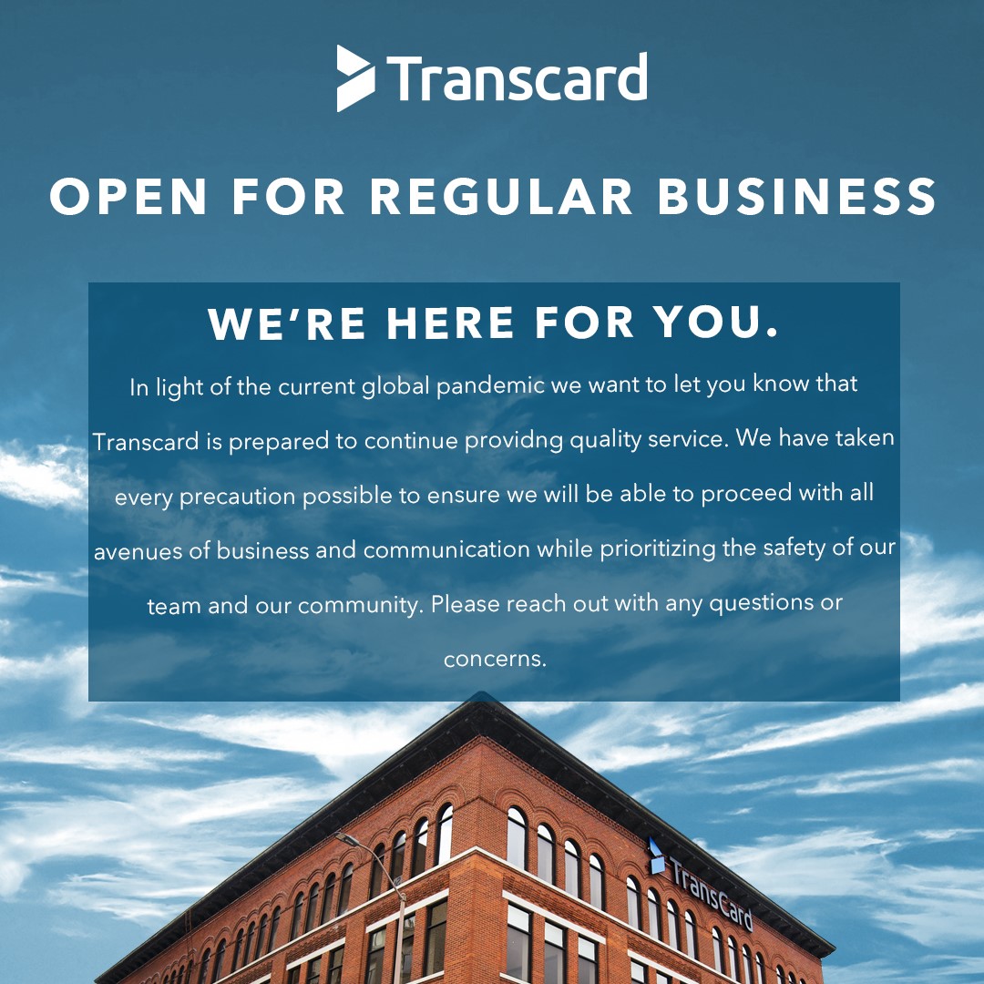 transcard_llc's tweet image. Our Transcard team is a family. Much like your own family, health &amp;amp; safety will always be our #1 priority. We have prepared to be as safe as possible while still delivering the quality service you deserve. Reach out to us. We're here for you.