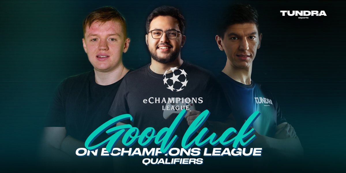 TundraEsports's tweet photo. Good luck to @Msdossary7 in MEA, @HoneyBadgerFIFA in Oceania and @TundraDav in Europe who will participate in the online #eChampionsLeague qualifiers this weekend! 🔥💪

#tundraesports #FGS20 #FIFA20 https://t.co/RNunGZytc5
