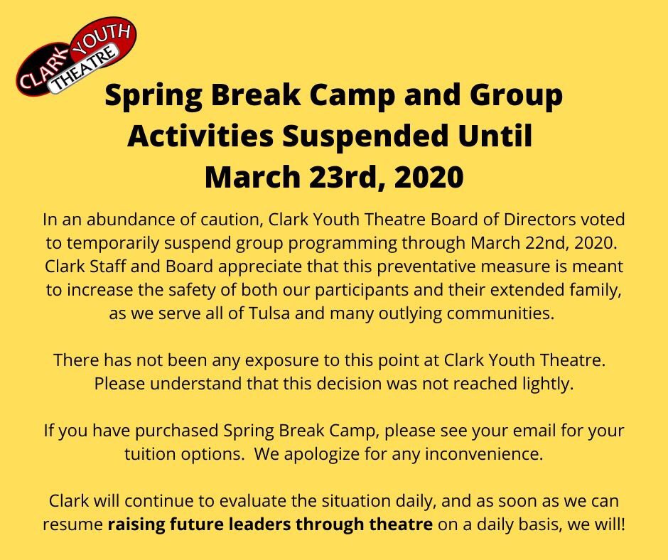 Clark Youth Theatre (@clark_tulsa) on Twitter photo 
