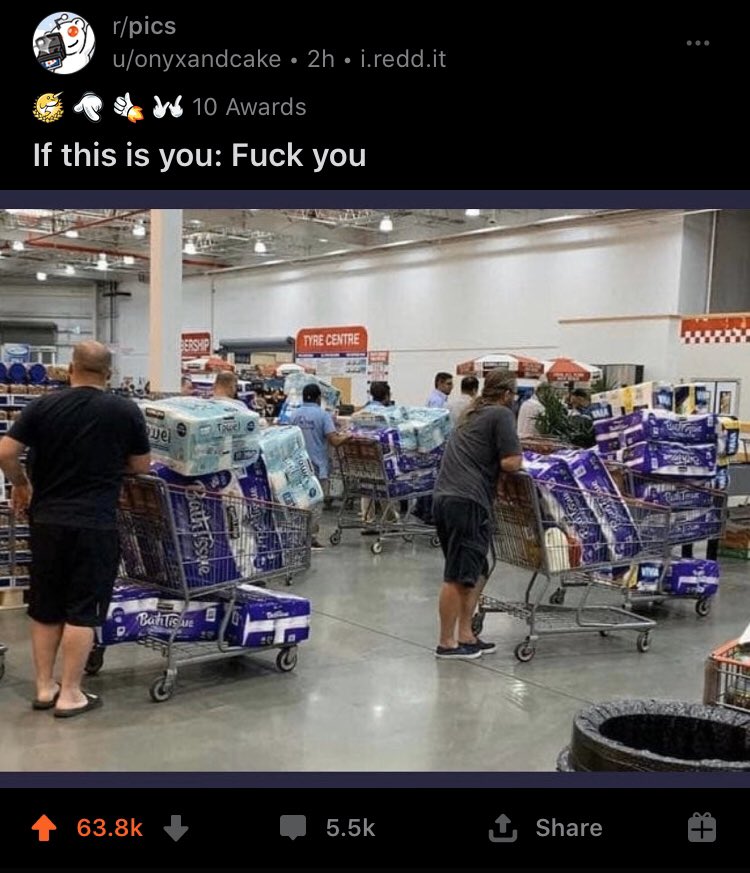 saelaram's tweet image. #Covid_19 #tolietpapercrisis #gofuckyourselves