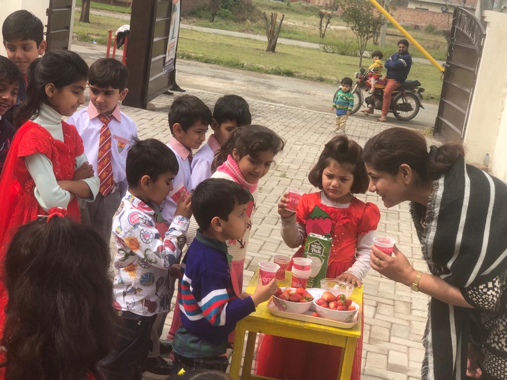 lapschinarbagh's tweet photo. Strawberry Day activity was held at school in order to teach kids its benefits. https://t.co/TC8CmqbJMW