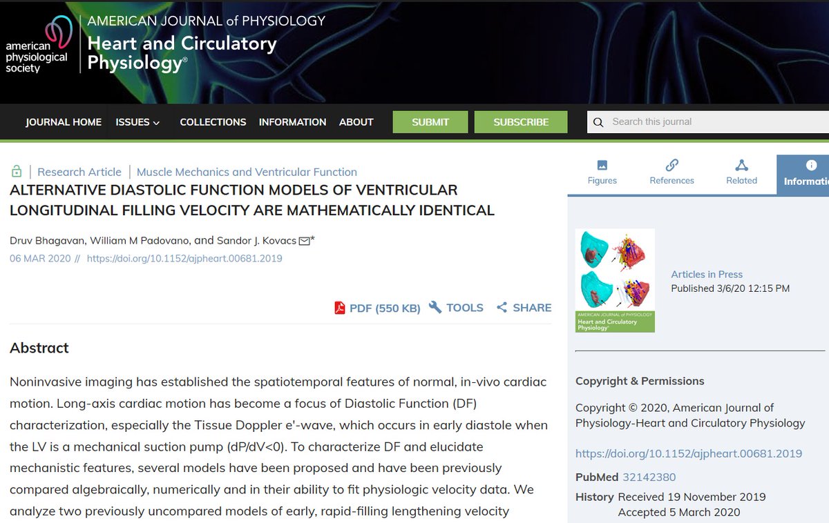 ajpheartcirc's tweet photo. #ArticlesInPress ALTERNATIVE DIASTOLIC FUNCTION MODELS OF VENTRICULAR LONGITUDINAL FILLING VELOCITY ARE MATHEMATICALLY IDENTICAL
https://t.co/EdTaGmkYi8
@WUSTLmed 

#diastolicfunction #ECHO #imaging #LVfunction #mathematicalmodeling https://t.co/REhgZD2Hcy