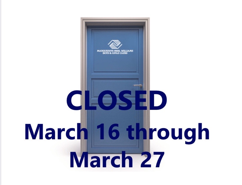 MNWBGC's tweet photo. As an organization, the welfare of our Club members remains our top priority. Due to the rapidly evolving health situation with COVID-19 and also with local school closures, our Clubs will be closed March 13-27. Please stay tuned to our social media channels for further updates. https://t.co/0TzZFbsDPP