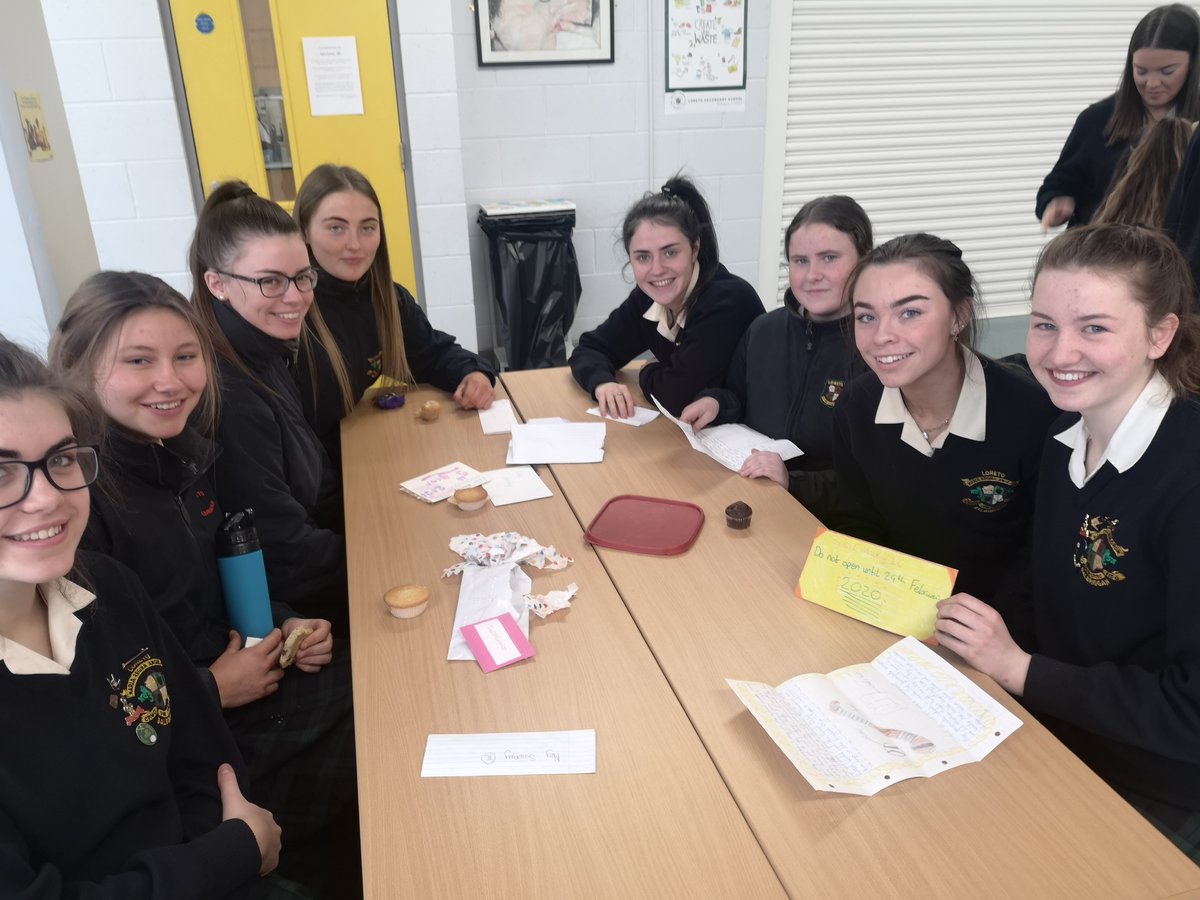 lorbalnews's tweet photo. Celebrating #leapyear2020 by opening letters to self from their first year days at Loreto Balbriggan! https://t.co/t0QviGWyVu