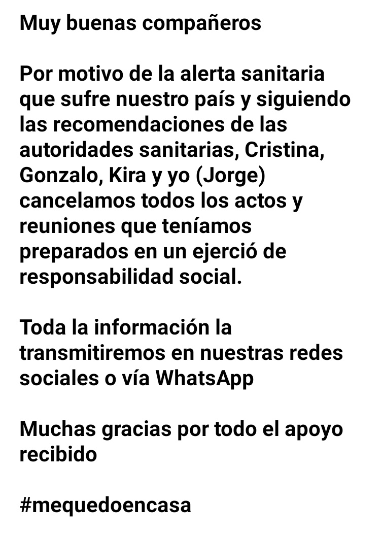 Elecciones 2020 Atletismo tweet media