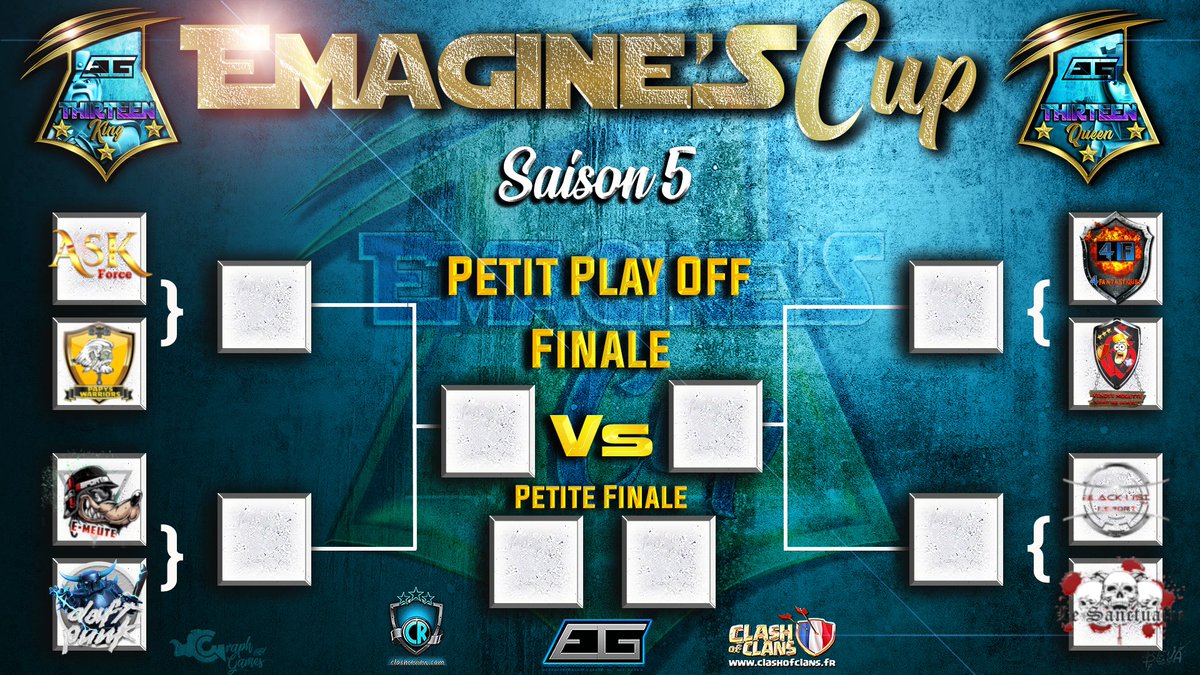 🤓 J-2 avant les play-offs E-Cup de <a href="/EMAGINE_GAMING/">E-MAGINE GAMING</a> 🔥

C'est la dernière ligne droite !!! 

2 teams 😤 même objectif 🙏🏆
#ClashofClans #esport