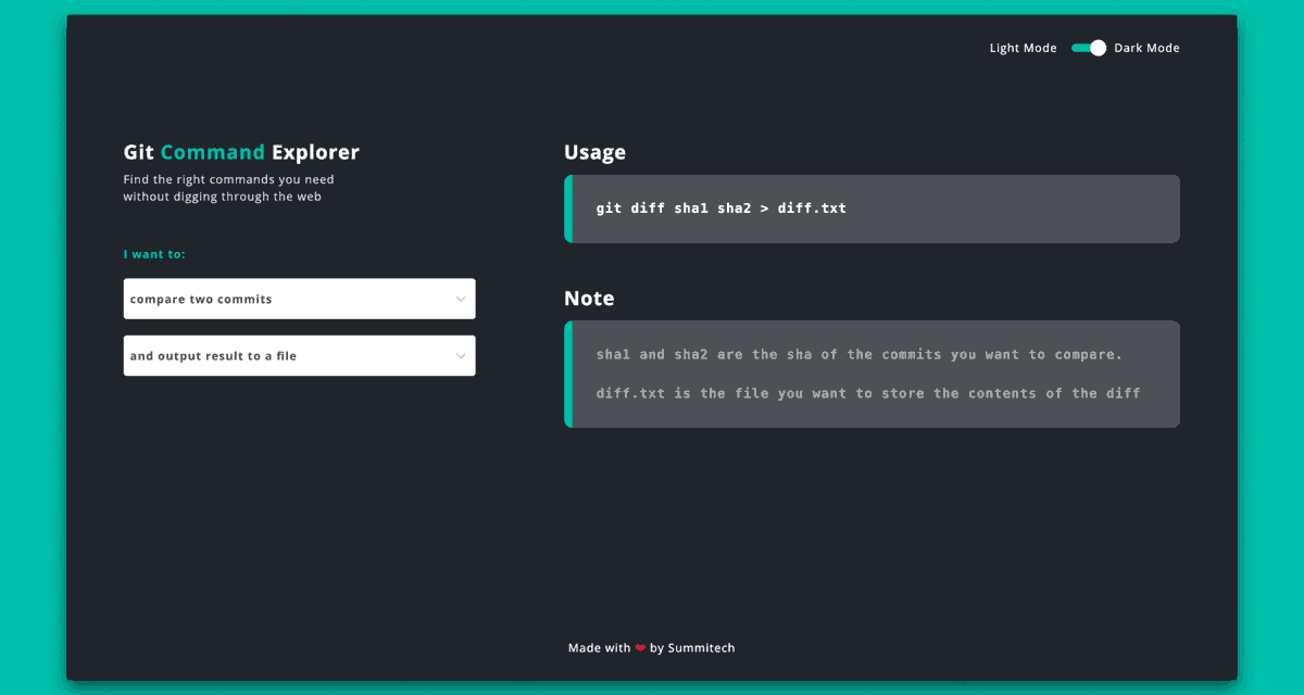 VetsWhoCode's tweet photo. @gitexplorer helps you find out git commands you may need in a pinch https://t.co/M5rcTWJatT https://t.co/dLJkILz5HG