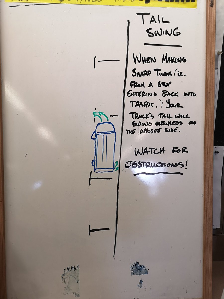 #SafetyTip from #KingstonUPS Watching out for the tail swing when we’re pulling from our park position makes us safer on the roads. #CanadaSafetyCup2020 🎉📦💪🏼🏆