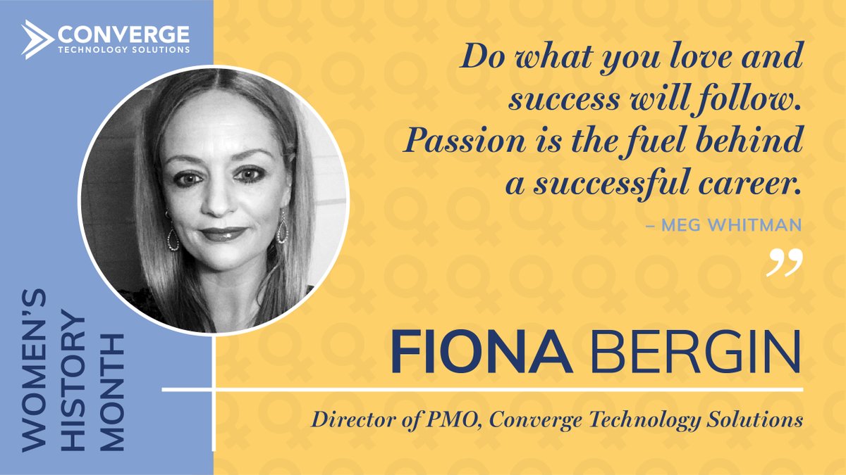 ConvergeTSC's tweet photo. In addition to spending quality time with her family, Fiona Bergin serves as the Director of PMO at Converge Technology Solutions Corp.! Check out her interview to learn about another of our #ConvergeWomenInTech: https://t.co/tUY12w9863
#WomensHistoryMonth https://t.co/Nt8CJ8bUVE