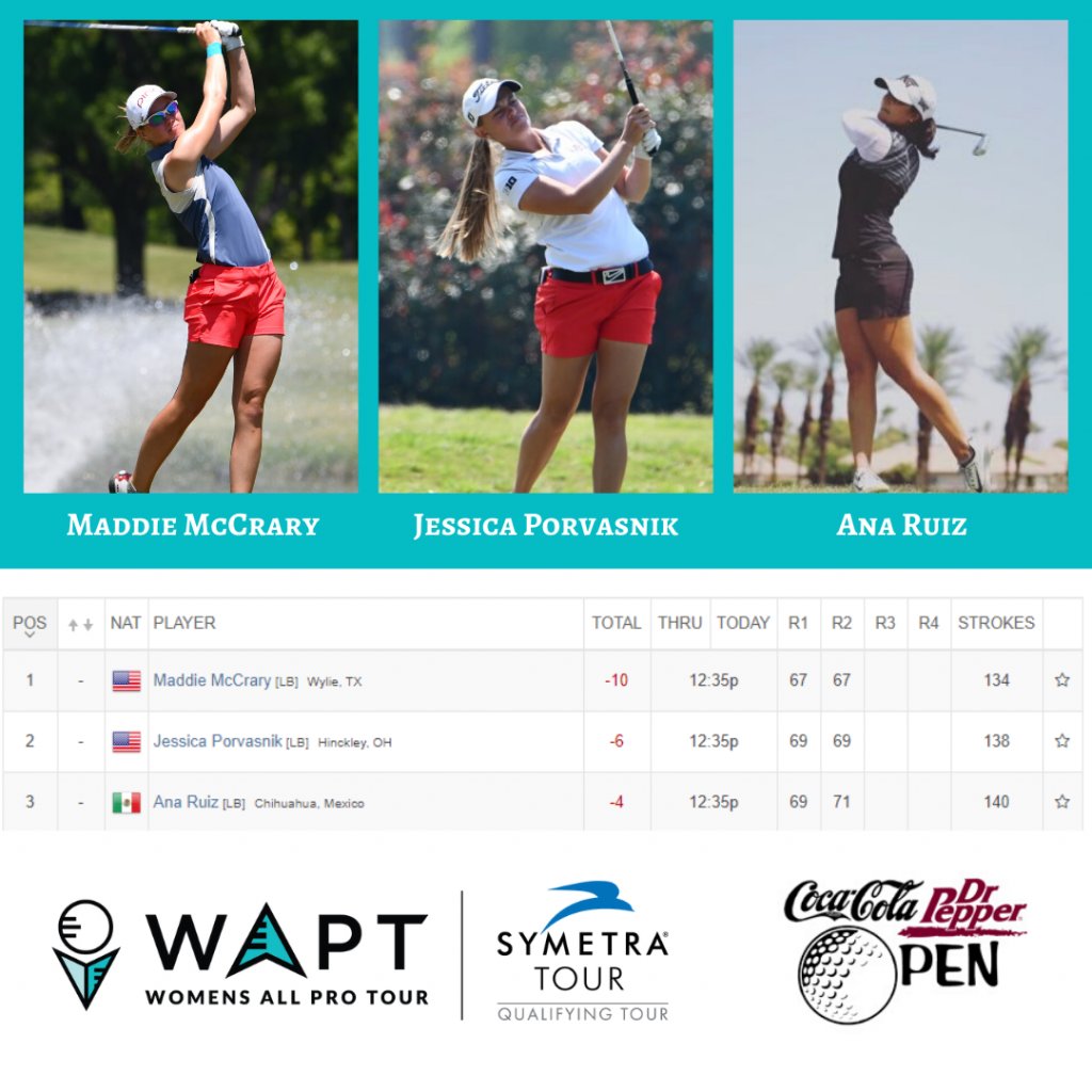 MatchPlayP's tweet image. We had the pleasure of playing with Maddie &amp;amp; Jessica in this week's Pro-Am on Tuesday, now their battling it out for the WAPT's season opener title in the Coke Dr. Pepper Open. Follow along today and in the final round tomorrow! vbt.io/goto/1g5F