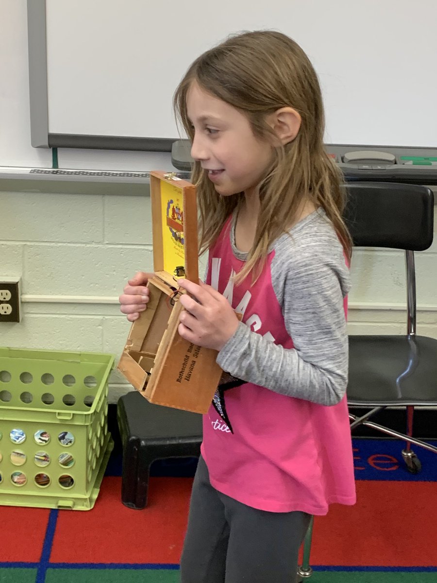 Mikenna’s invention: a Safe Mouse Trap.  She and her grandfather dreamed it up and built it.  She shared it with us today before our extended time away from our building.  Great job Mikenna!  #WeAreChardon #munson #firstgrade