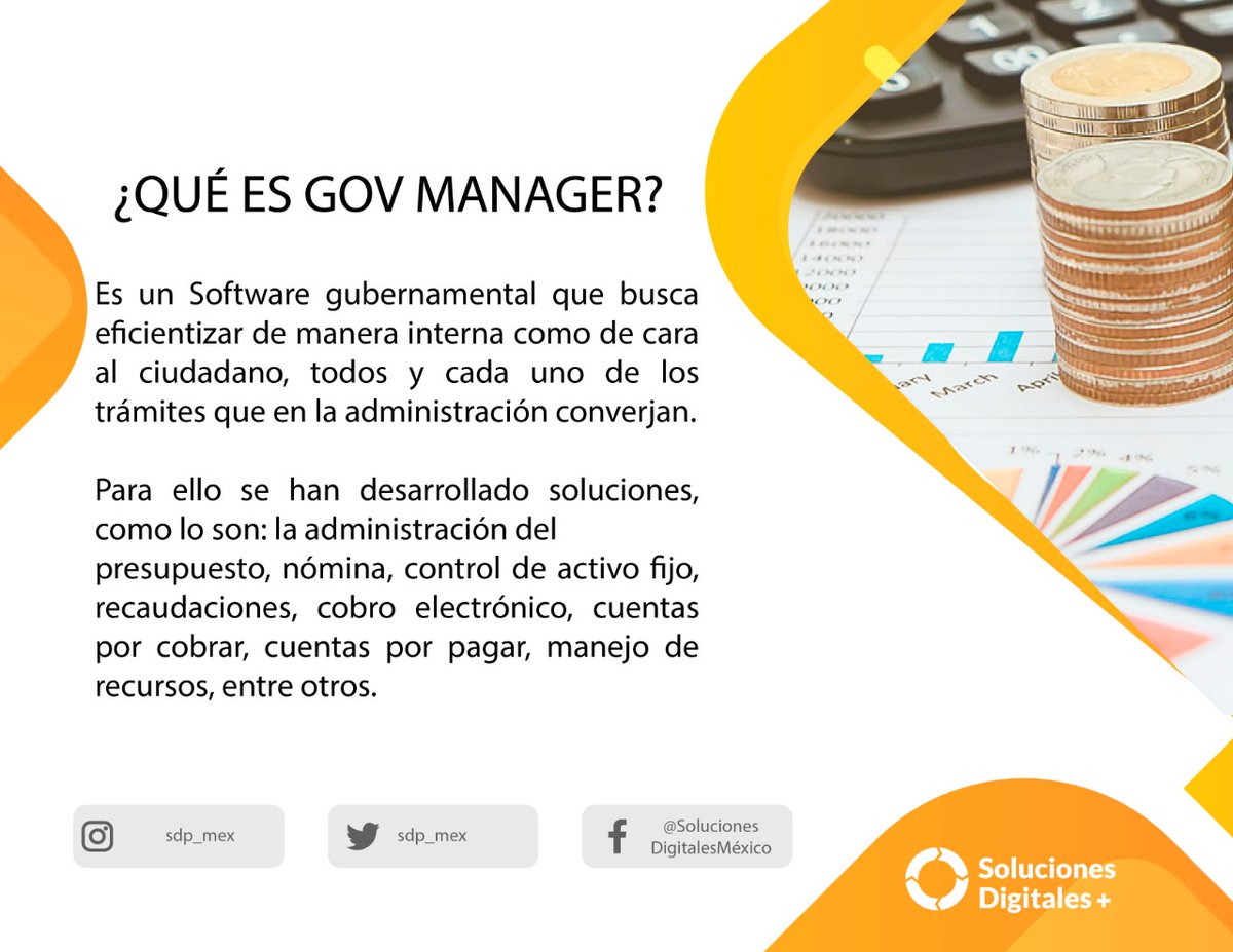 sdp_mex's tweet photo. En Soluciones Digitales contamos con sistemas especializados en la administración gubernamental, si deseas saber más información contactanos en: Correo: ventas@solucionesdigitales.com.mx
Teléfono: 5568450490 https://t.co/guiiIDgesO