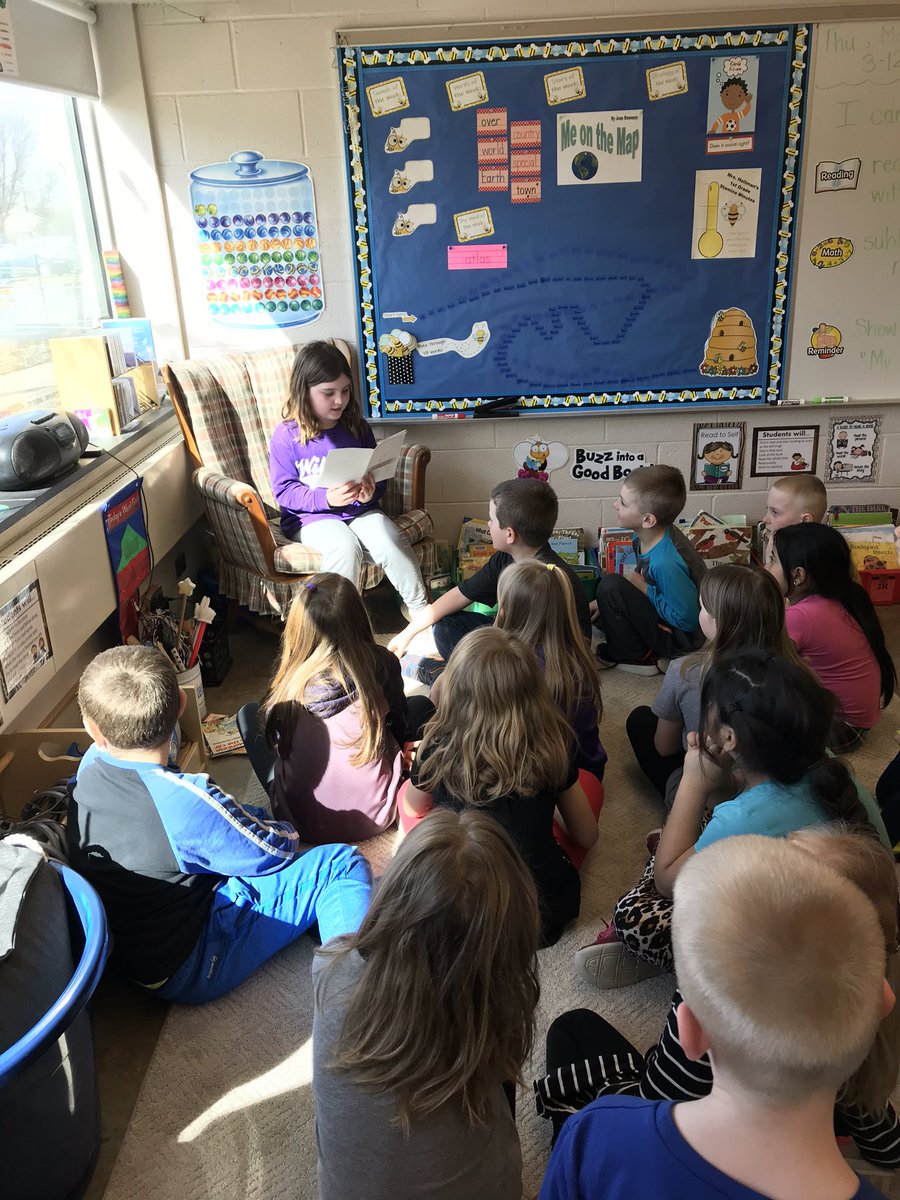 We had some student authors share their first ‘published’ book today!  ❤️ teaching firsties how to ‘emulate’ mentor texts!!  #goodhueschool