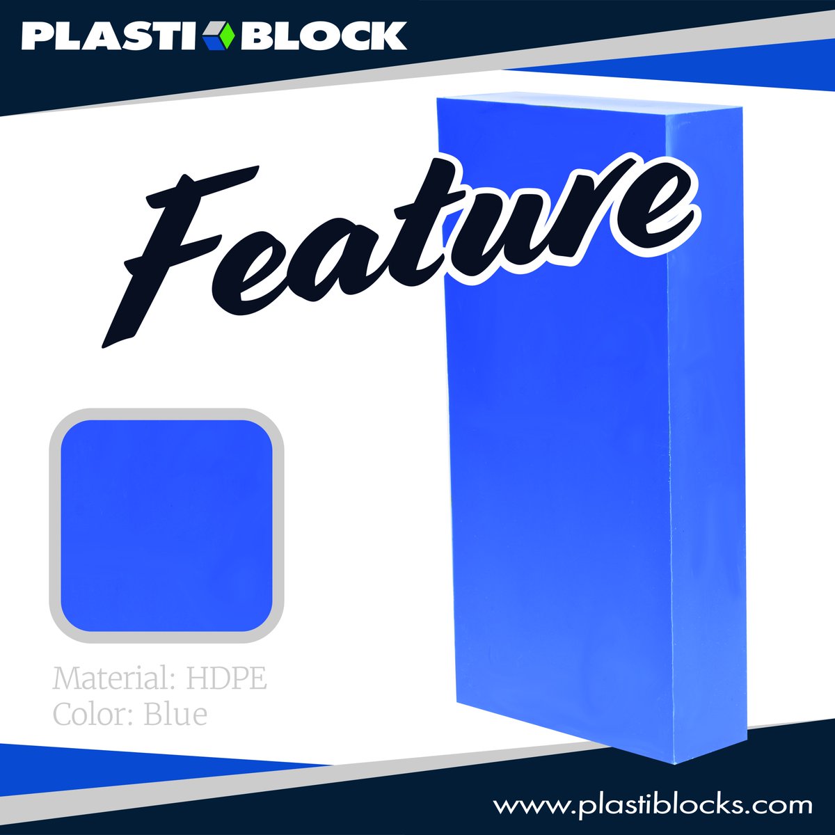 PlastiBlock's tweet photo. Did you know we offer HDPE in 8 different colors?

Natural, Red, Orange, Black, Forest Green (UV Stabilized), Lime Green, Blue, &amp; Purple.

This feature product is shown in 2" x 6" x 12", priced $37.80

Check out our shop for more material and size options!

#HDPE #FeatureProduct https://t.co/xRHifhVrDT