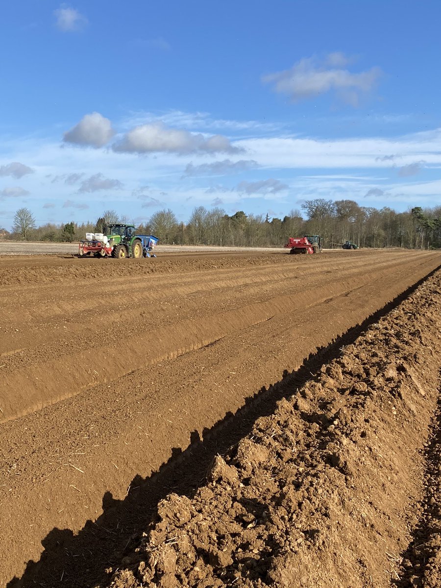 tomwestrope's tweet photo. Pushing on with potato planting while it’s dry! #marispeer #potato #harvest2020 #workinglate #westropefarming https://t.co/kjaZ8lbJVb