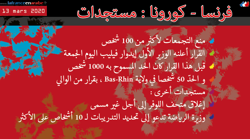 en_arabe's tweet photo. #فرنسا 🇫🇷 / #كورونا 😷: مستجدات

https://t.co/aeLoFcQcx4

#France #CoronaVirusEnFrance #ماكرون #فيروس_كورونا #الفيروس_التاجي_المستجد #macron20h #Macron #COVID19 #كوفيد_19 https://t.co/wusdZCP7gc
