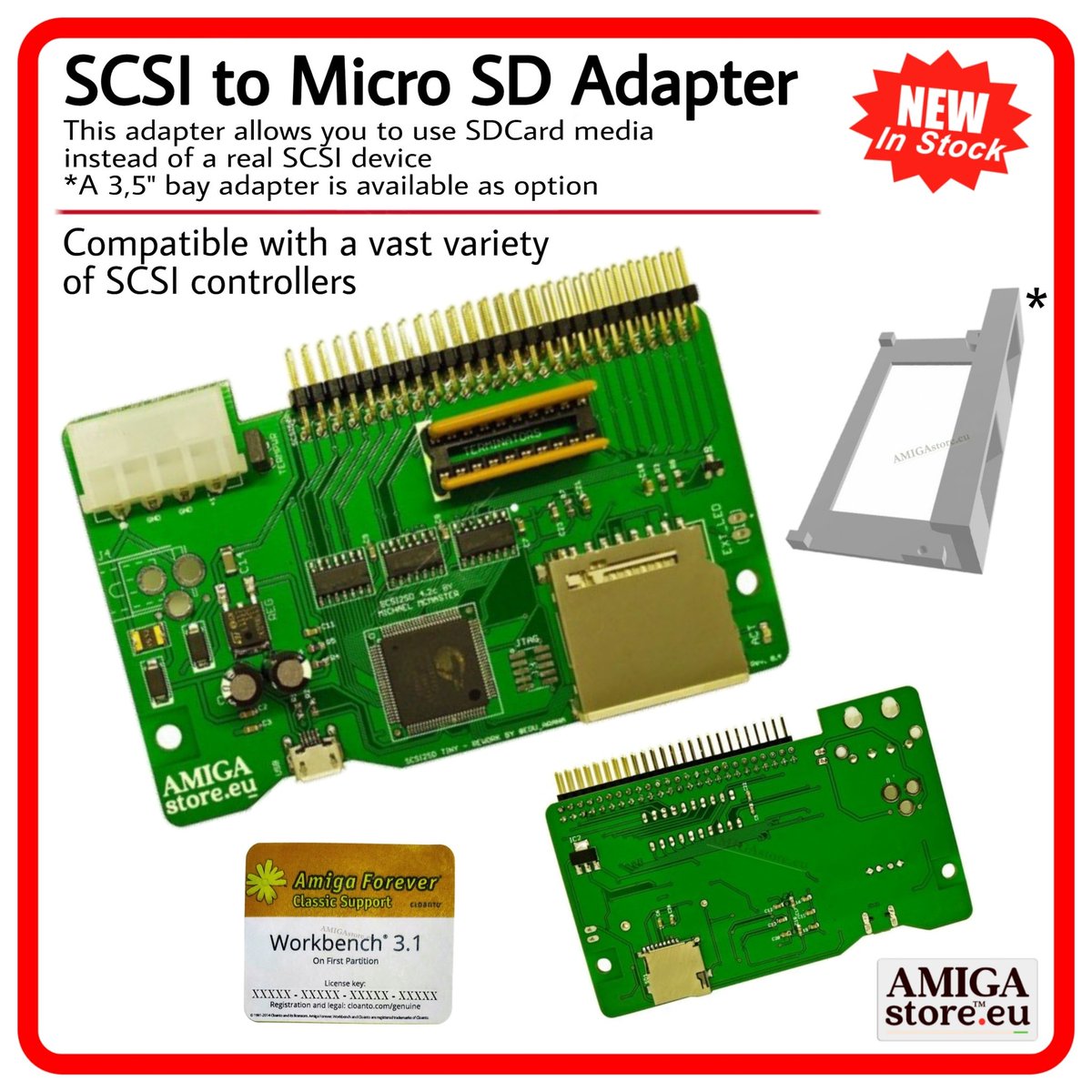 AMIGAstore's tweet photo. New SCSI to Micro SD Adapter In Stock
☃ #RetroWarm Peaks at @AMIGAstore™ ⛄ https://t.co/yIcwtWvlxK
#ColdWinter ❄ #AMIGAstore™
Your Trusted #Amiga_Store
#New #Scsi2sd #SCSI #microSD #SCSIcontrollers #SCSIdevice #InStock #RetroGaming #RetroStore #RetroInformática #Amiga https://t.co/csB61b5jCa