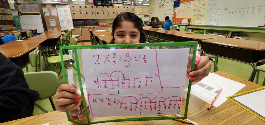SGEMathTigers's tweet photo. Using a number line to multiply. So proud of these 4th Grade students!! @TitleIAACPS @AACPS_PK5Math #makemathvisable π― #AACPSAwesome https://t.co/OyPWygrfiA