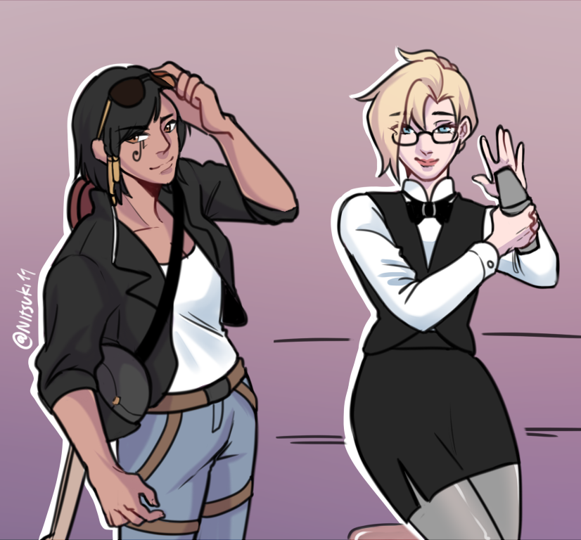 au ที่คิดขึ้นมาเมื่อคืน
#Pharah #mercy #Pharmercy