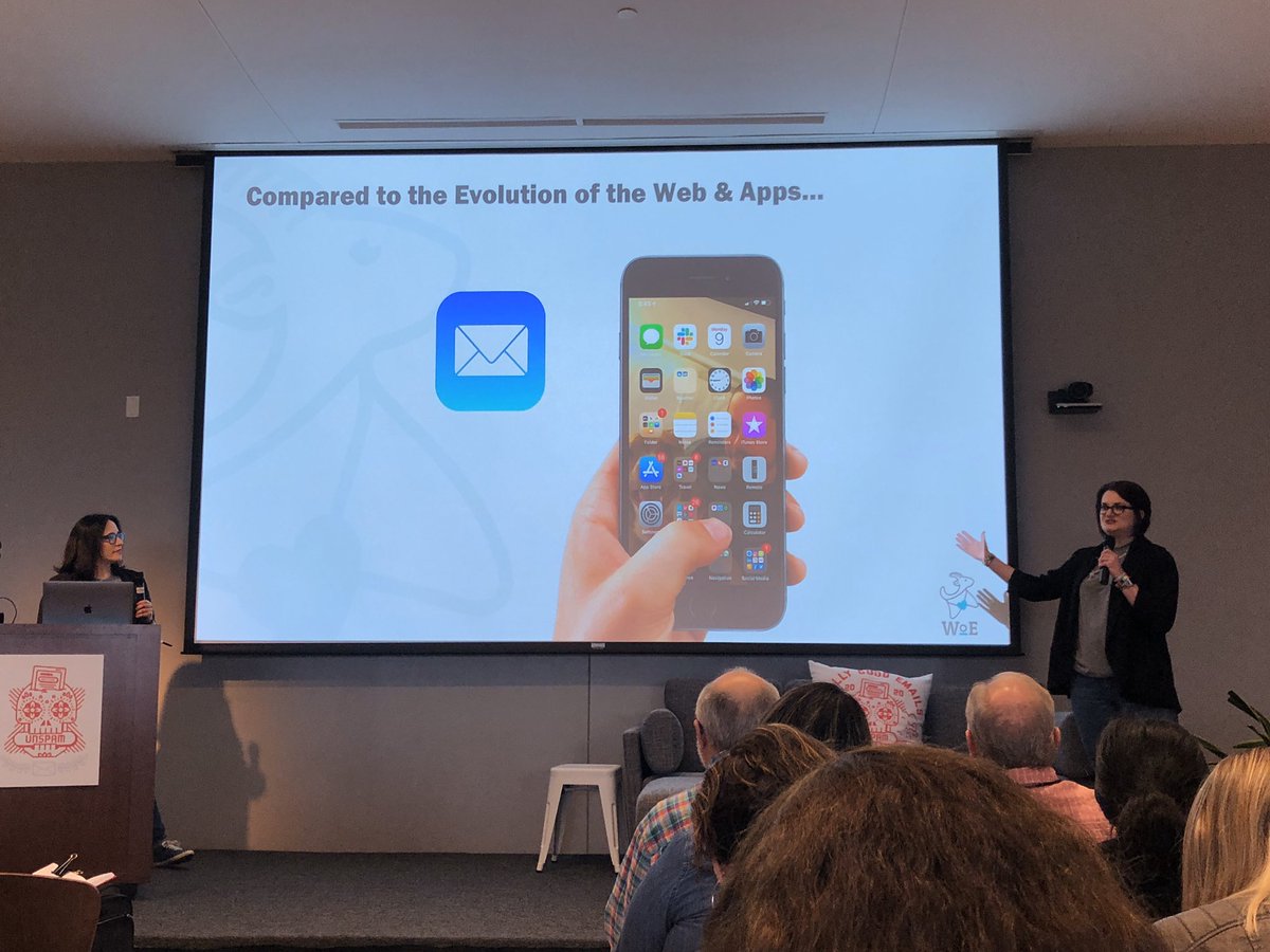 QueenDTC's tweet photo. “Email is the universal mobile app”. So true, and also the gateway to accessing OTHER apps. #emailisnotdead #unspam @aprildmullen @jencapstraw https://t.co/hXgKhJFje4