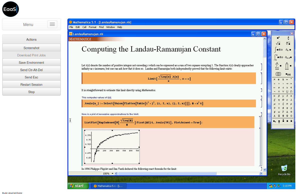 SoftPresNetwork's tweet photo. 💾💻#EaaSI #softwareoftheweek 💻💾 Before notebooks moved to the cloud, Wolfram Mathematica (https://t.co/7QJdDIzLr0) brought word processing and technical computing together for a new kind of literate programming. Today we're highlighting Mathematica 5.1 from our EaaSI stash! https://t.co/naW3gWhhcT