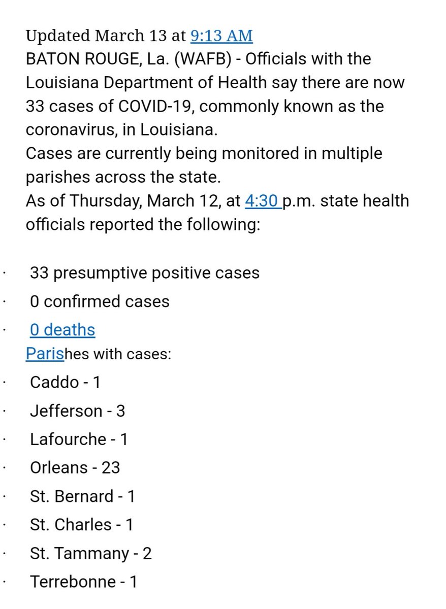 OPHSBaseball's tweet photo. @CoryDiaz_TNS @Adam_Hunsucker Hard to believe anything when the CDC just updated the following this morning. 0 confirmed https://t.co/aA1iMlxC1t