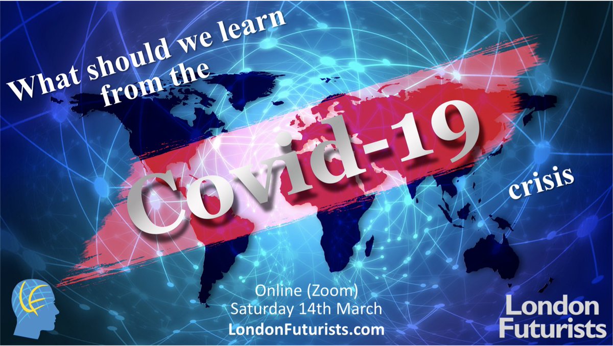 mHealthInsight's tweet photo. Join us tomorrow (via @zoom_us) for the "What should we learn from the Covid19 crisis?" @LondonFuturists meeting (FREE) https://t.co/AmkQvPm81Z #mHealth #coronavirus #WuhanFlu #COVID19 #NHSDigital https://t.co/F7KaCJYGkD