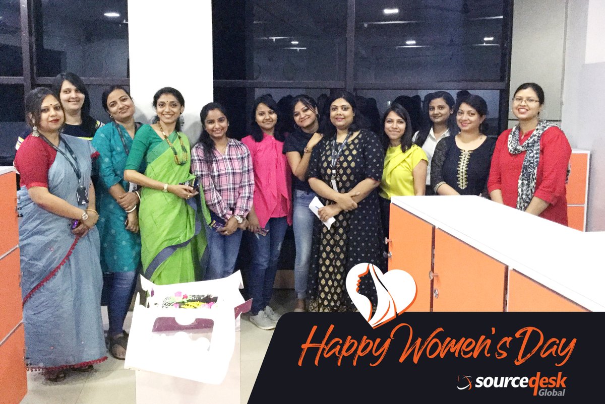 Happy Women's Day from Sourcedesk Global. A toast to all the brilliant women in our organization. 
We are committed to ensuring gender equality within our organization shattering the glass ceiling practice. We are proud to state that 50% of our Management are high achieving Women