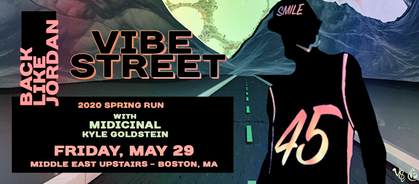 BeandreamProd's tweet photo. NEW SHOW: @VibeStreetMusic is, "Back Like Jordan"! We are thrilled to host a comeback show of sorts with support from @MIDIcinal and @KGMakesMusic at @MidEastClub on 5/29! Tix: https://t.co/JiD38g1wXi https://t.co/CZ04tkUGnL