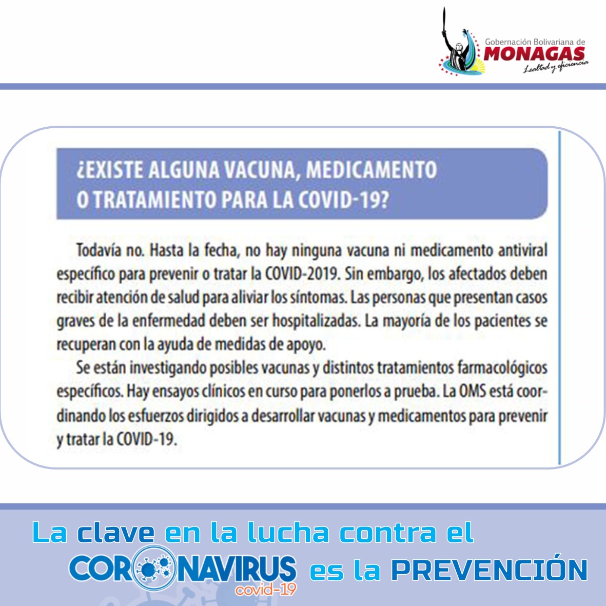La CLAVE en la lucha contra el #CORONAVIRUS es la PREVENCIÓN | #Monagas #Maturin <a href="/yelitzePSUV_/">Yelitze Santaella</a> <a href="/NicolasMaduro/">Nicolás Maduro</a> (2/3)