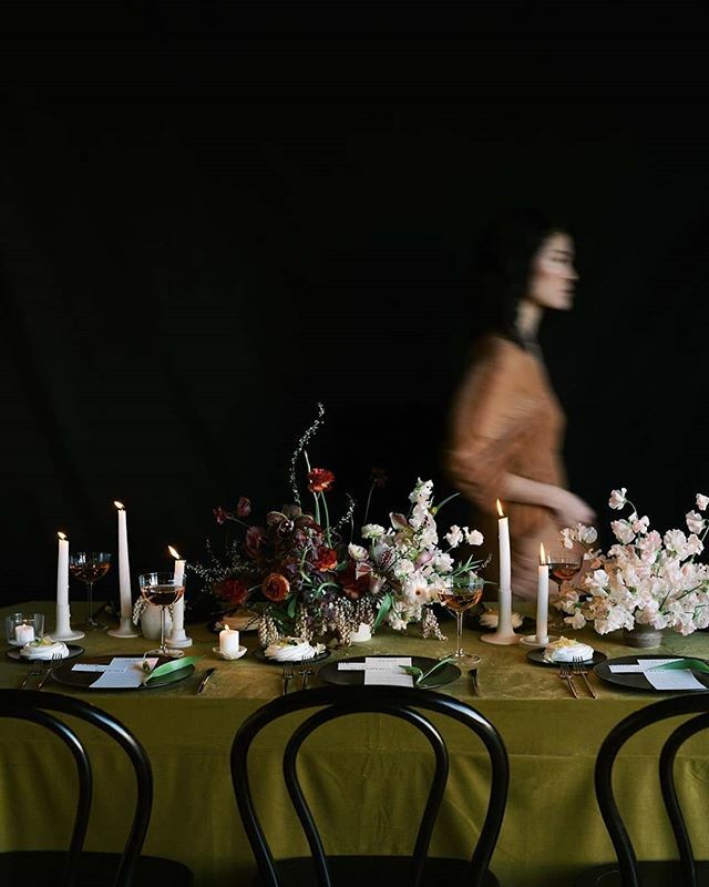 Sneak peek at this moody editorial we took part in! #theartofrentals #premierepartyrents || Photography: @jessicarosephoto | Florals: <a href="/cezanne/">Cézanne Huq</a>.floral | Design &amp; Styling: <a href="/sarahparkevents/">Sarah Park</a> | Hair &amp; MUA: <a href="/sharonypark/">Sharon Park</a> | Wardrobe: <a href="/shopgossamer/">GOSSAMER Vintage</a> | Veil: <a href="/theveiledbeauty/">Veiled Beauty</a> | Statione…