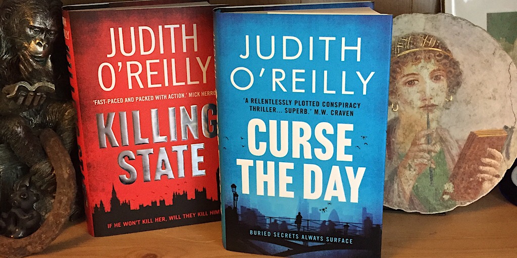 judithoreilly's tweet photo. On Friday 13th with global contagion raging, it seems appropriate that the hardbacks of my latest thriller arrive. Whoop whoop. #CursetheDay, a tech thriller about the perils of tomorrow to take your mind off the perils of today. https://t.co/mdJEjKFQvF